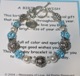This Birthday Bracelet comes with a special poem to give to your gift recipient. Each Birthday Bracelet is handmade with Bali Silver and Swarovski crystal. A dangle WISH charm hangs by the toggle. A birthday message sent along with the bracelet will make this a great gift idea that will be remembered each time it is worn. Select a birth month and the bracelet will be designed using the birth stone color for that month. 