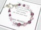 Celebrate a 50th birthday with our Fifty Wishes birthday gift bracelet. The bracelet is made from Swarovski crystals and sterling silver and sterling silver charm with the numbers "50" hang next to the toggle.