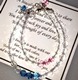 Our Grandmother/Granddaughter gift bracelet set is a special gift to share. Create the bracelet in the birth month colors of granddaughter/grandchild. Bracelet is made with Swarovski crystals and sterling silver claps/chain. The sizes of the bracelet are 6 1/2-8” and 6 -7 1/2” 