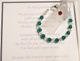 The bond between Godparents and Godchild is something special. The Godparents are special mentors a Godchild looks up to for guidance, love and support. This special bracelet is a beautiful gift idea to give to your Godchild on baptism/christening day or for a First Holy Communion Gift. The poem reads plural ... To Our Godchild.