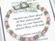 Celebrate a Sweet 16 Birthday with a unique and keepsake gift idea. Each Sweet 16 bracelet is sent with poem as shown below. Created with swarovski crystals and sterling silver. Guess which star recieved a November 2008 Sweet 16 bracelet for her 16th birthday (Yes, Miley Cyrus)