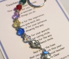 Similar to the Teacher Bracelet, this keychain comes with the Teacher poem. It makes a great holiday or end-of-year gift idea for that special teacher. Great for teachers or teacher assistants.