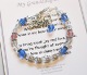 Granddaughter Birthday Wish Bracelet - This special little bracelet is a unique gift idea to give your granddaughter who may be miles away but close at heart. This item can be created with or without a name. Please include any customization or personalization requests in the engrave notes area. Names with more than 5 letters, please contact us. Allow 2-3 extra days for personalization. 