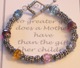 This elegant and simple style Mothers Bracelet is sure to touch the heart of any mom. Made with mostly Bali Silver and a touch of color out of Swarovski crystal, this bracelet casually highlights the birthstones of each child. The bracelet also works nicely as a grandmothers bracelet. Surprise mom this year with a Mothers Bracelet. Message included: No greater gift does a Mother have than the gift of her children. 