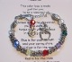 The Teacher Loop is a great way to show your appreciation. Each comes with the Messages of Love Teacher Poem. The loop is designed to wear on a small wrist, bookbag, purse strap.
