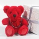 This special day bear comes with a beautiful bracelet designed with swarovski crystals and bali silver. A heart charm hangs by the toggle. Bear with purchase while supplies last.