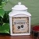 Honor a loved pet with our personalized ceramic pet urn. 