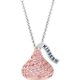 Dazzle her with a Hershys Kisses Pink CZ Necklace and give her a kiss that will last a lifetime.