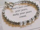 Quoted Jewels bring you a special birthday bracelet design to remind you of making each year special. Each bracelet comes with the card as shown. The bracelet is customized with the birthstones. Each card lists the birthstone and birth flower at the bottom of the card. Great gift idea for a milestone birthday or any birthday for friends or family.