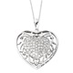 Sterling Silver Antiqued CZ To My Granddaughter 18in Heart Necklace makes a great gift idea to give to a special granddaughter for a birthday, graduation or special occasion. 