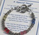 Our Nurse Appreciation Bracelet makes a great nurse gift. Honor a nurse with this unique appreciation gift idea. Each color signifies a special quality. The Nurse Appreciation Bracelet is a great gift idea for a graduating nurse, nurse appreciation gift, or to thank a special nurse. Swarovski crystals and bali silver. Choose between a RN, LPN or Medical Charm.