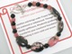 Promote a feeling of balance in your life with our Rhodenite bracelet. It soothes and brings order if your feelings are scattered or imbalanced. Through its steady upliftment, Rhodonite gradually transforms your emotional foundation, making it more solid and secure.