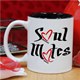 Let someone special know that you are soul mates with our keepsake personalized mug. A great gift for an anniversary, valentines day, sweetest or holiday gift ideas.
