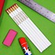 Head back to school with our personalized pencils and keep track of your pencils at all times. Personalize with up to 20 characters including spaces of text. Personalize with a name or short motivational saying. Great for students or teachers to welcome them back to school.