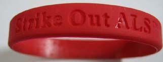 unknown Strike Out ALS Rubber Bracelet